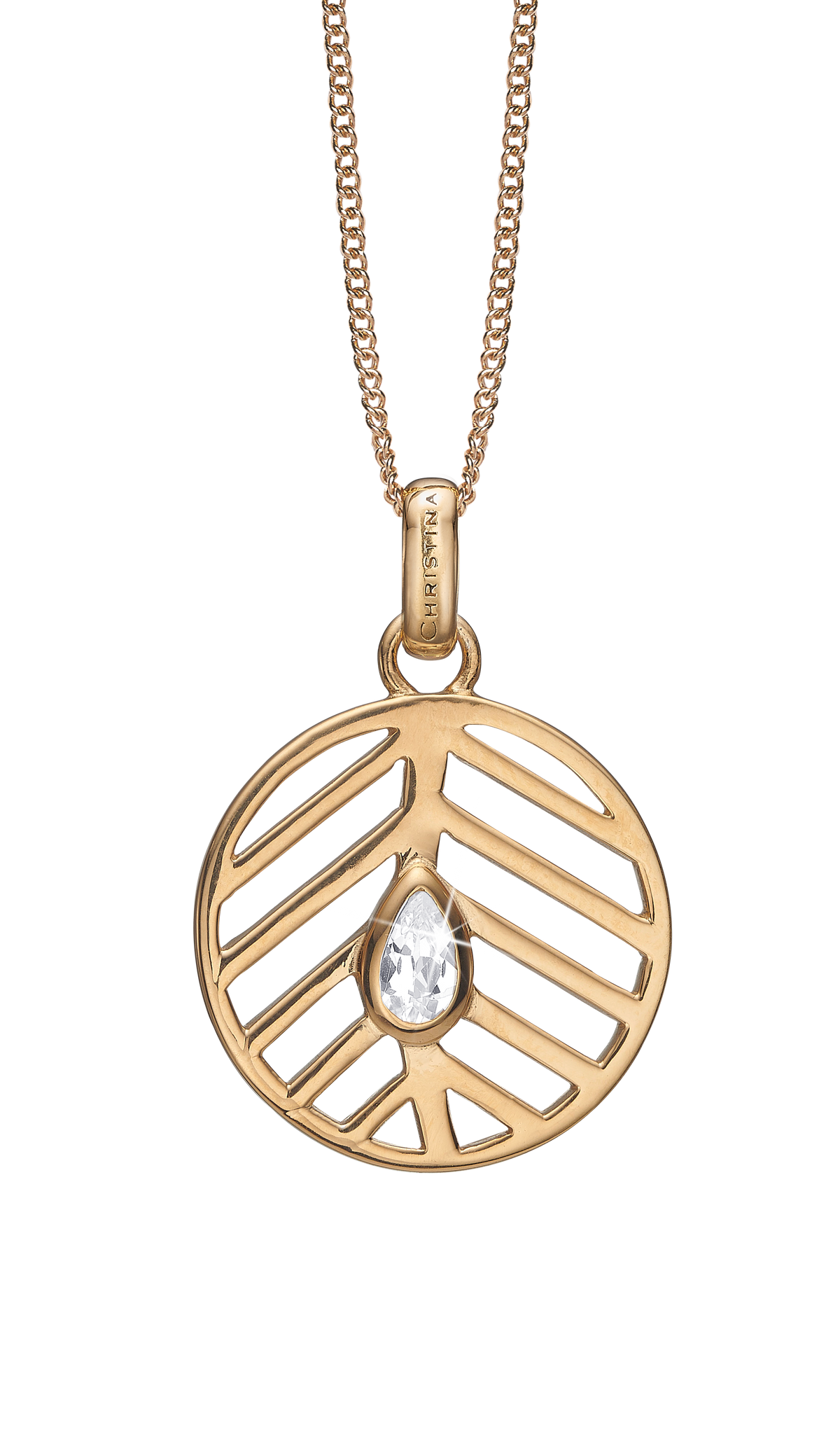 Køb Christina jewelry - Open Leaf, vedhæng uden kæde, forgyldt sølv - Model: 680-G53 hos Guldsmed Smeds