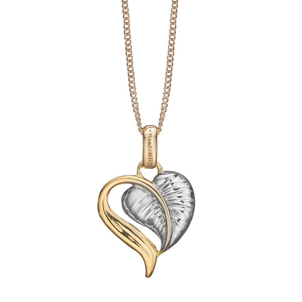 Køb Christina jewelry & watches - Leaf of Love, vedhæng, forgyldt sølv - Modelnr: 680-G74 hos Guldsmed Smeds