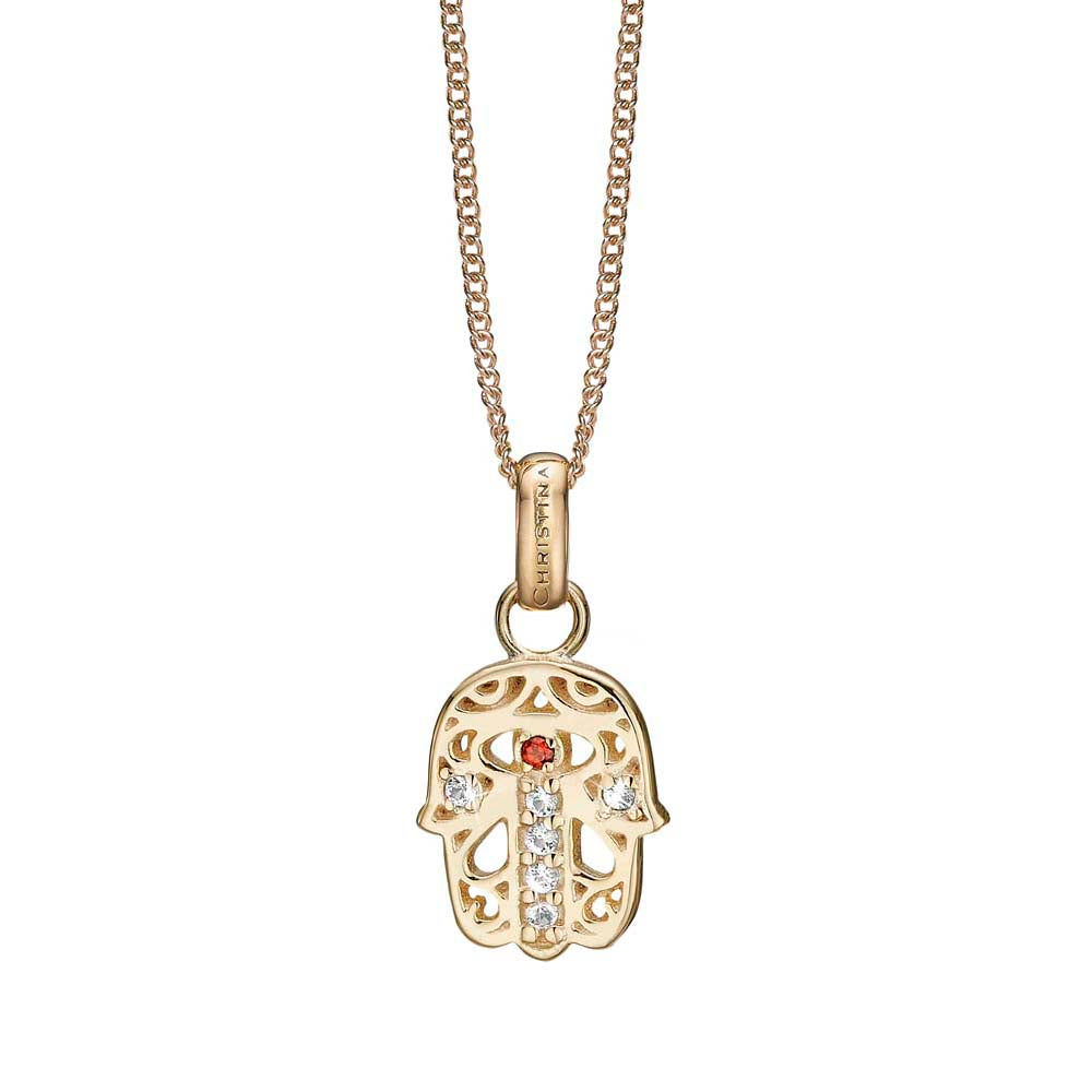 Køb Christina jewelry & watches - Hamsa Hand, vedhæng, forgyldt sølv - Modelnr: 680-G83 hos Guldsmed Smeds
