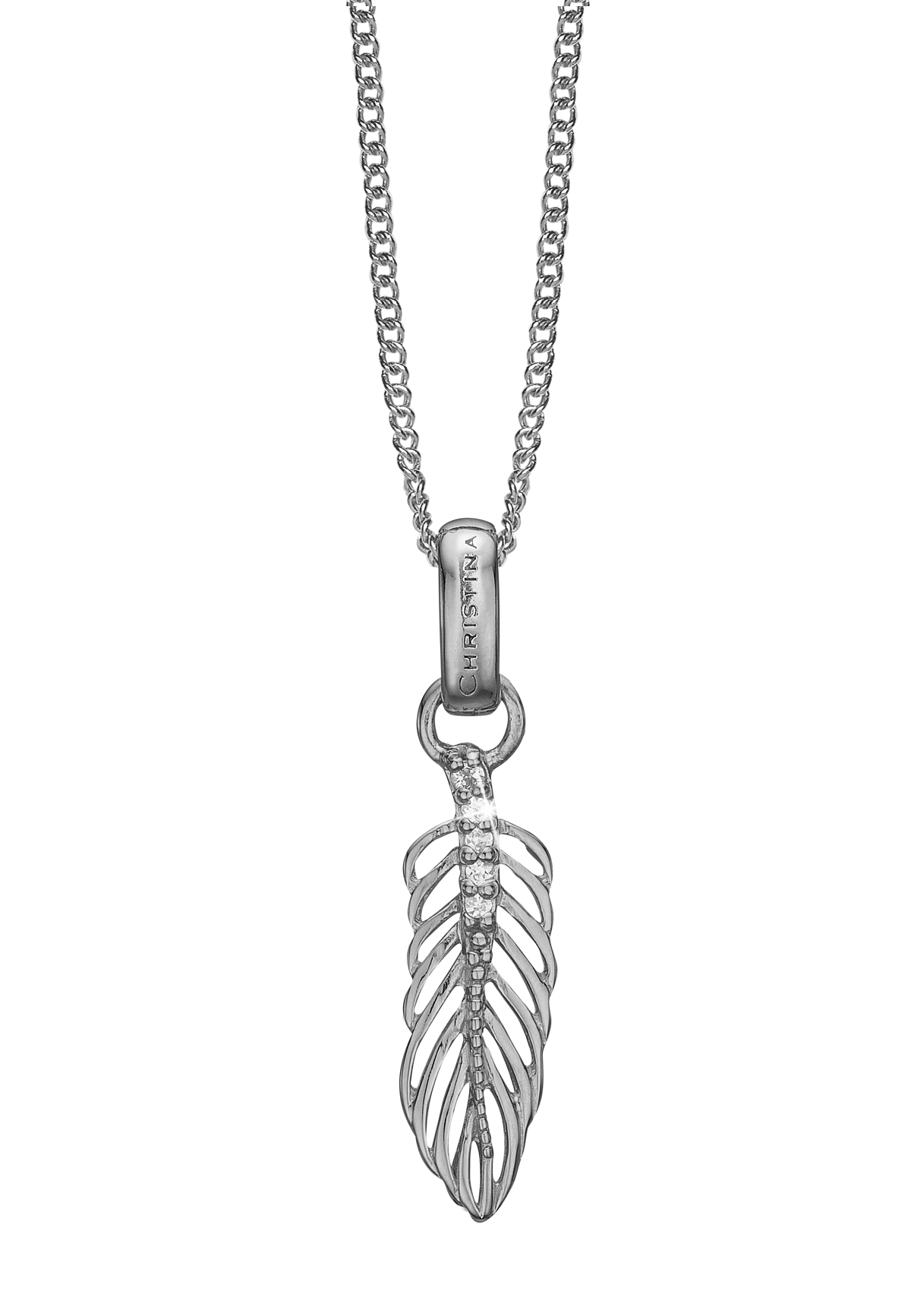 Køb Christina jewelry - Feather vedhæng uden kæde, sølv - Model: 680-S12 hos Guldsmed Smeds