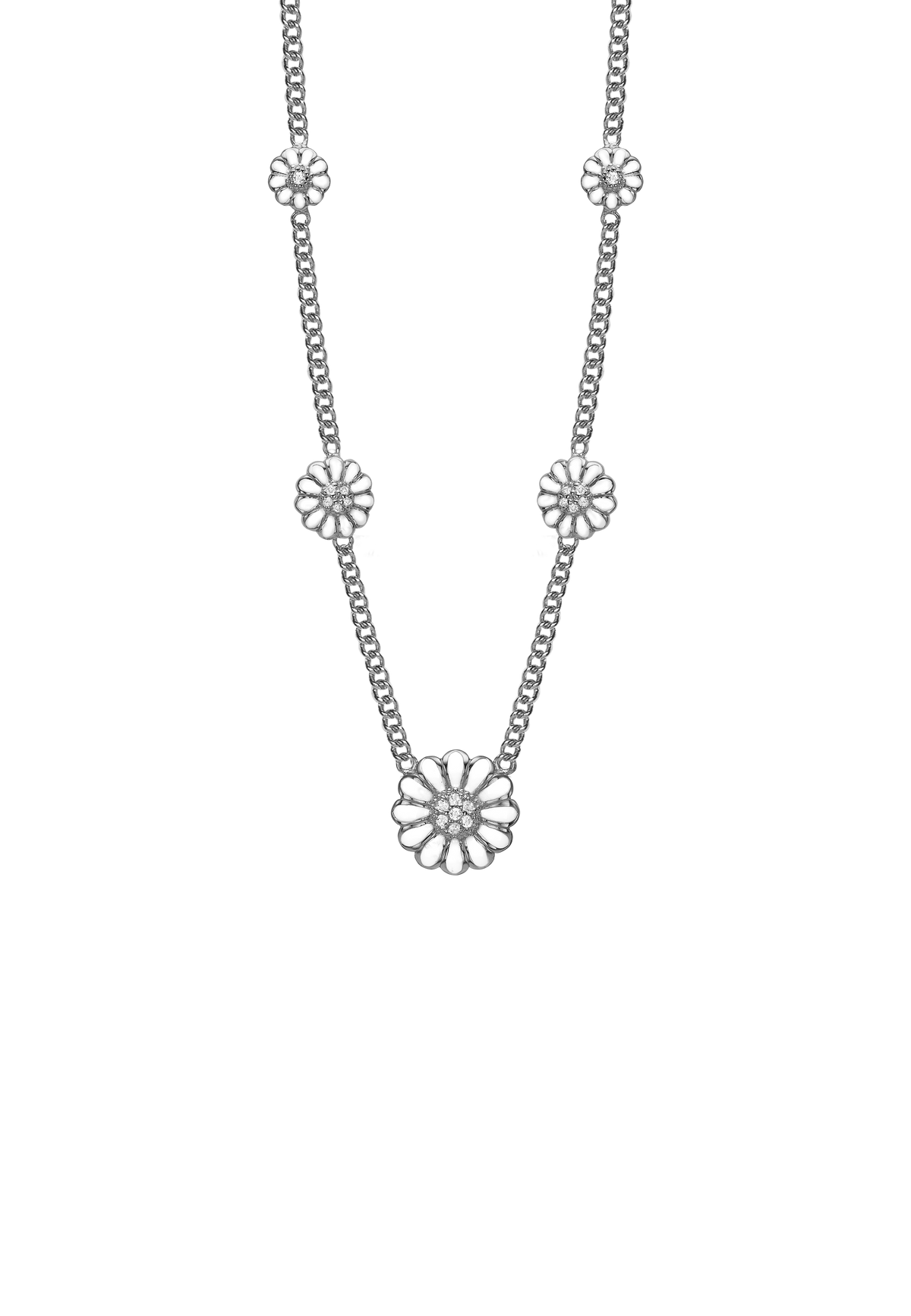 Køb Christina jewelry - Marguerite Multi halskæde, sølv, 40+15 cm - Model: 680-S27 hos Guldsmed Smeds