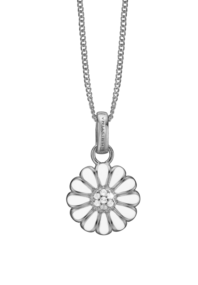 Køb Christina jewelry - 16mm hvid marguerite vedhæng uden kæde - Modelnr.: 680-S30 hos Guldsmed Smeds
