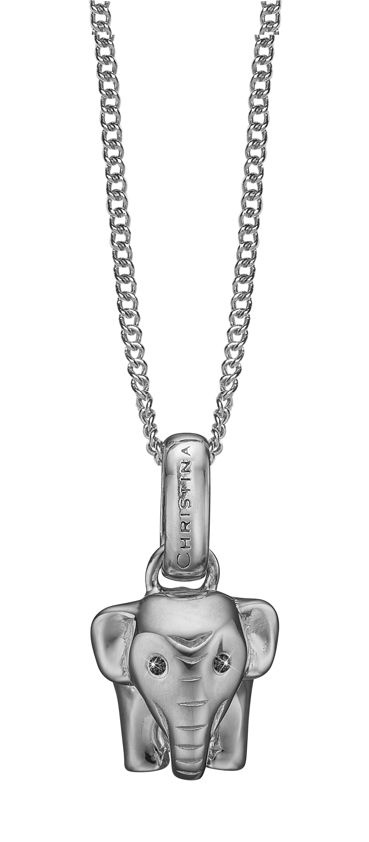 Køb Christina jewelry - vedhæng uden kæde, Lucky Elephant, vedhæng uden kæde, sølv - Modelnr.: 680-S45 hos Guldsmed Smeds