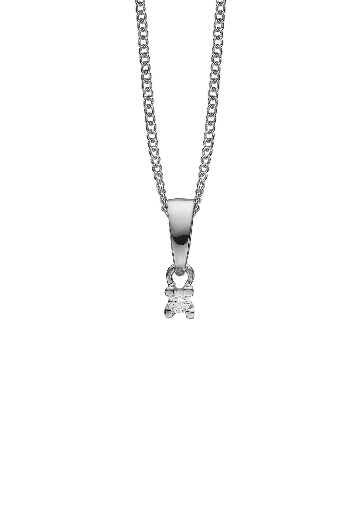 Køb Christina jewelry - 0,03ct Lab Grown diamond vedhæng uden kæde, sølv - Model: 680-S63 hos Guldsmed Smeds