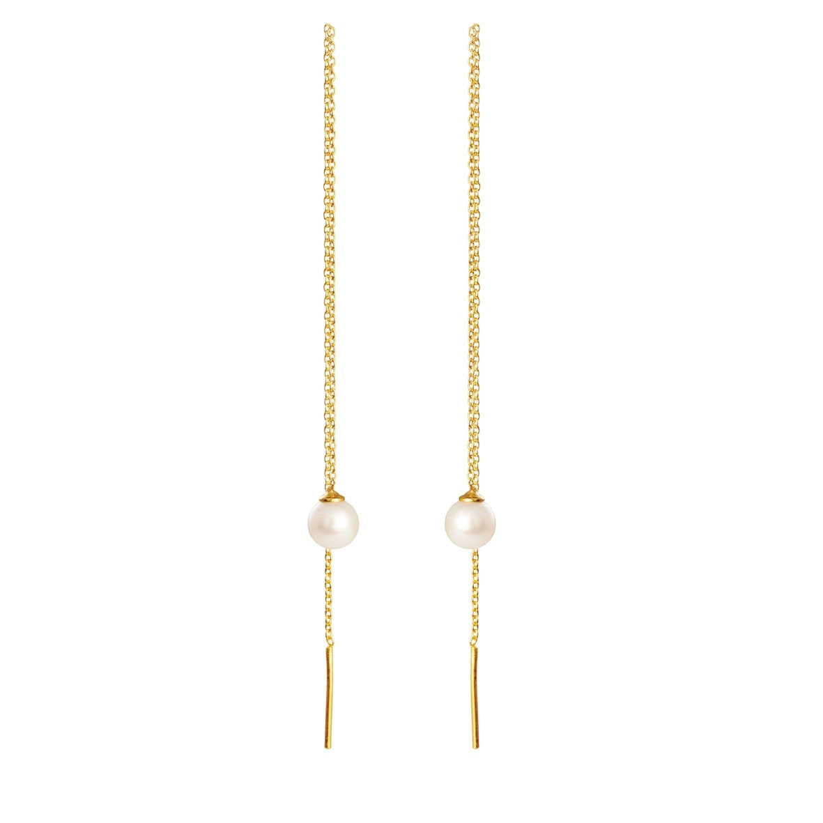 Køb Susanne Friis Bjørner - Ørekæde forgyldtsølv m. Ferskvandsperle - Modelnr.: SFB-5334-2 hos Guldsmed Smeds