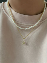 Jeberg Jewellery - Forgyldt "SOUL OF NATURE" pearlchoker/halskæde - Model: 41150