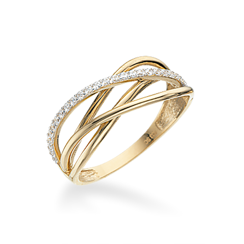 Køb Scrouples - Ring 8 kt. synt. zir - Model nr.: 711403 hos Guldsmed Smeds