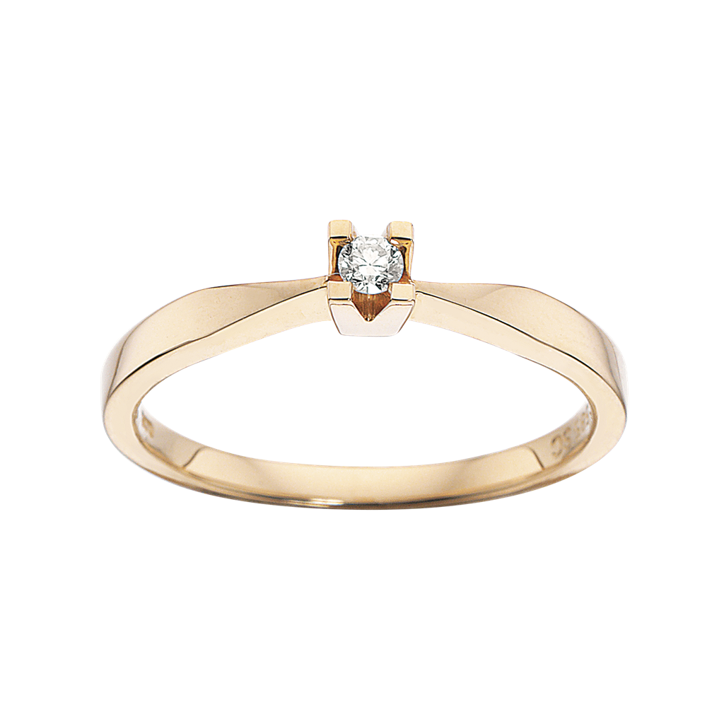 Køb Scrouples - Kleopatra diamantring rødguld 0,05 W/SI 14 KT - Modelnr.: 7135,05 hos Guldsmed Smeds