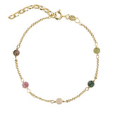 Jeberg Jewellery - Forgyldt LOVE EYE armbånd candy mix - Model: 7146-G