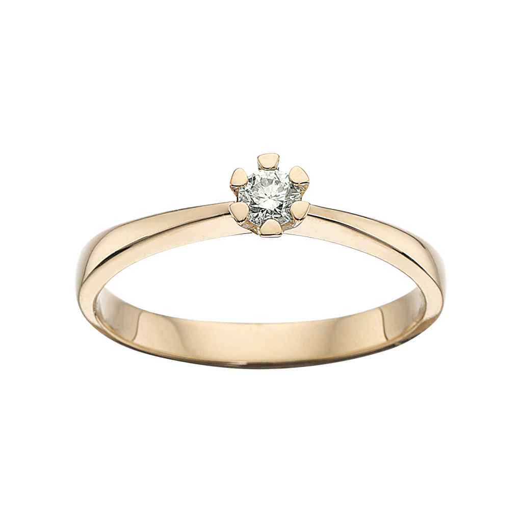 Køb Scrouples - Vida ring rødguld 0,10 W/P1 8 kt - Model: 7813,10 hos Guldsmed Smeds
