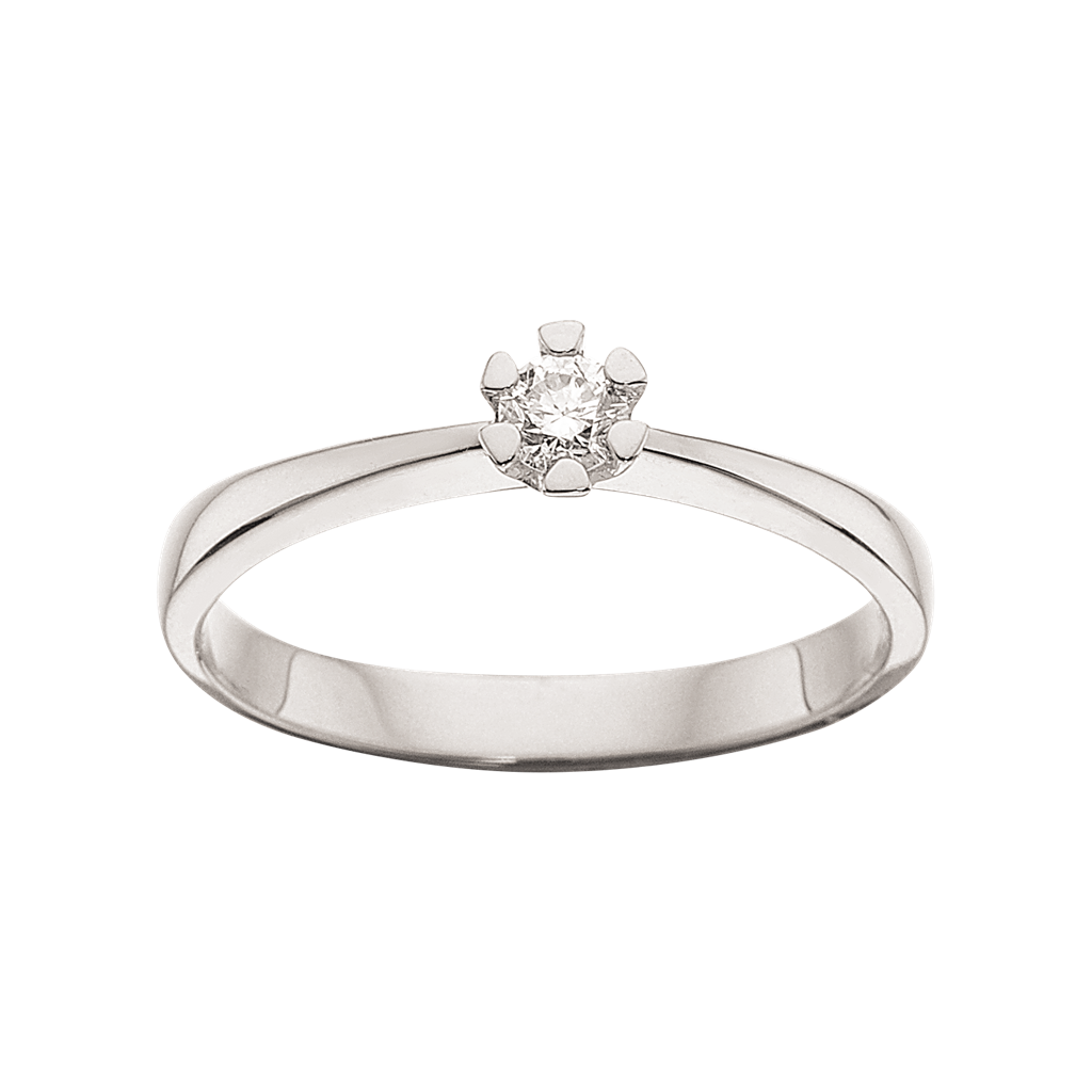 Køb Scrouples - Vida ring hvidguld 0,10 W/P1 8 kt - Model: 7814,10 hos Guldsmed Smeds