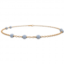 Køb Nordahl Andersen - Armbånd forgyldt m. blå chalcedon - Modelnr.: 829 009-3 hos Guldsmed Smeds
