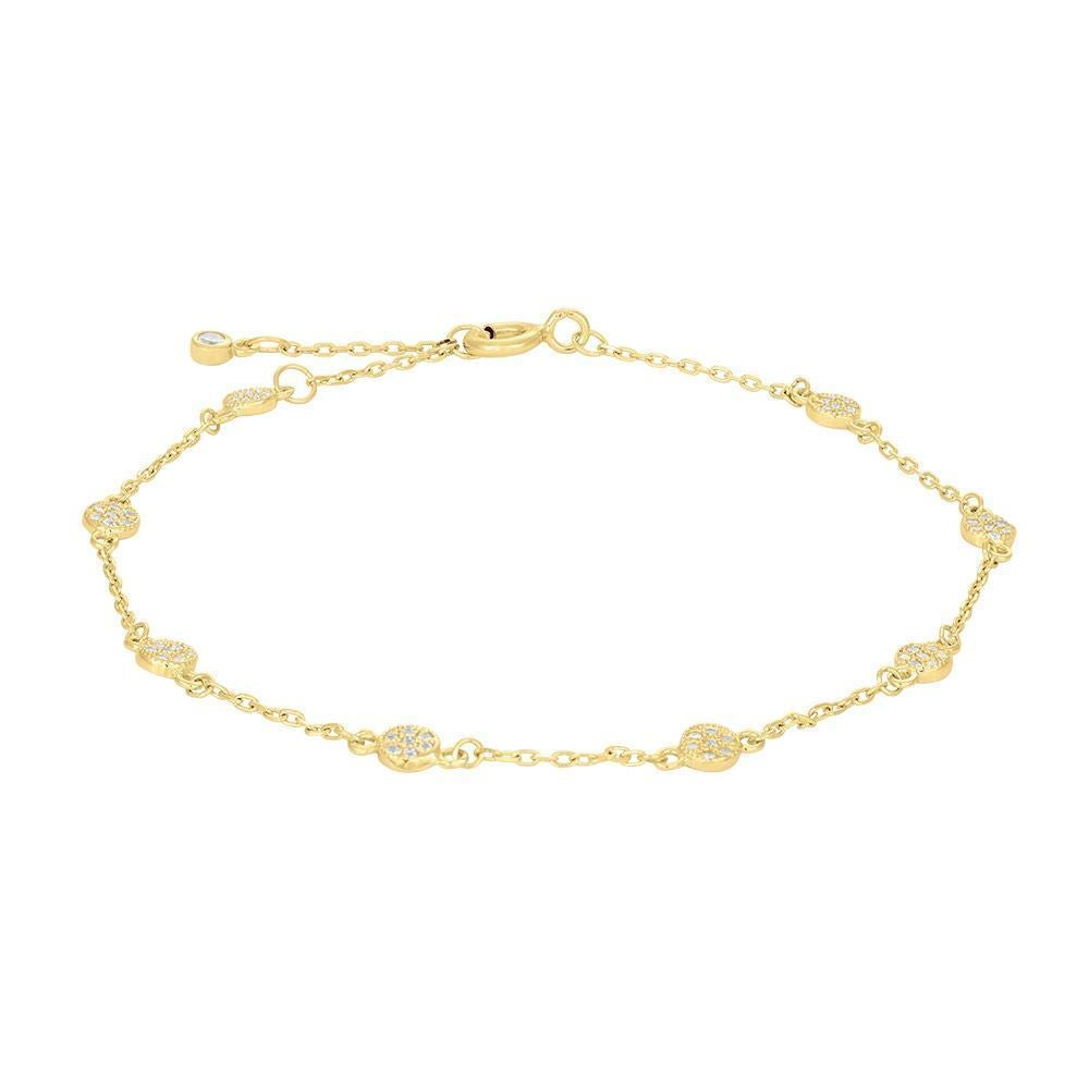 Køb Joanli Nor - Forgyldt sølv armbånd med cz. - Modelnr: 845 068-3 hos Guldsmed Smeds