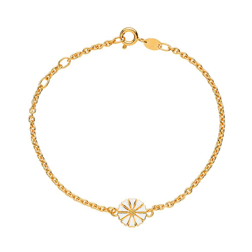 Køb Lund of Copenhagen - Marguerit armbånd forg. m. 9 mm marguerit - Model Nr.: 901009-M hos Guldsmed Smeds