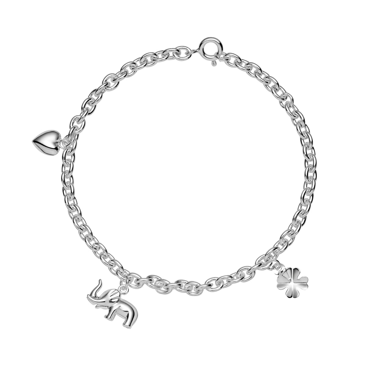 Køb Lund Copenhagen - Sølv armbånd med charms, 14-16 cm - Modelnr: 9011142 hos Guldsmed Smeds