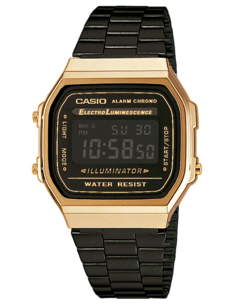 Køb CASIO - CLASSIC/RETRO UR - Model: A168WEGB-1BEF hos Guldsmed Smeds