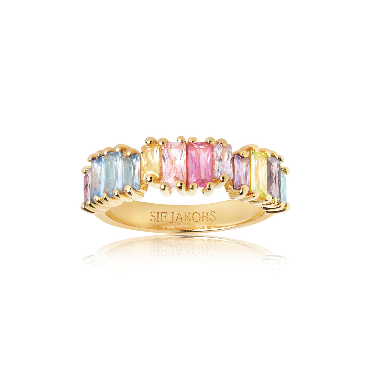 Køb SIF JACOBS - ANTELLA PICCOLO SØLV FORGYLDT RING - MODEL: SJ-R1077-XCZ-SG hos Guldsmed Smeds