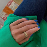 Jeberg Jewellery - Forgyldt "I AM GOLD" rustik ring - Model: 60620