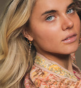 Sistie - BOHEME øreringe i forgyldt - Model: z1171gspink