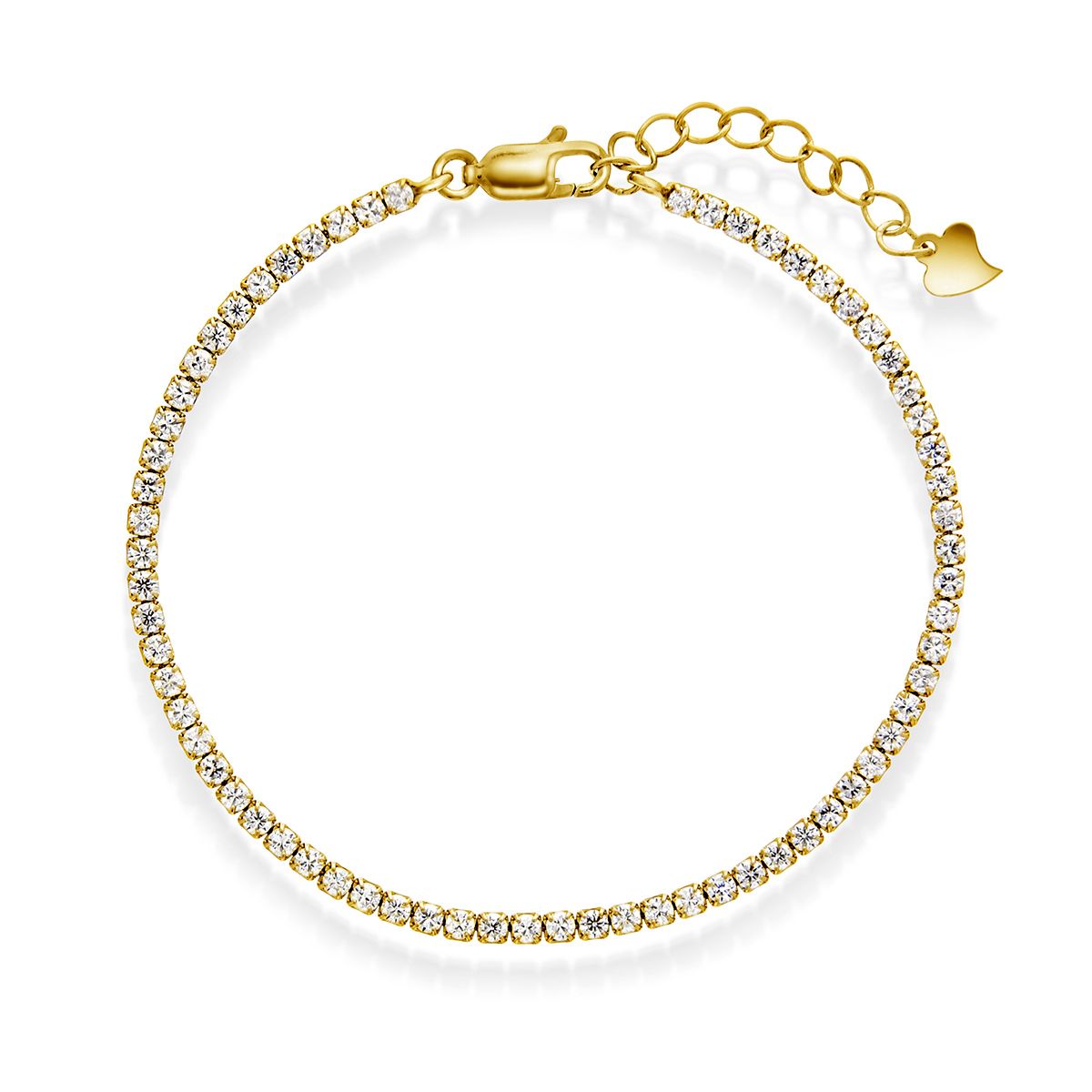 Arne Nordlie - Forgyldt Tennis armbånd - Model: 62234