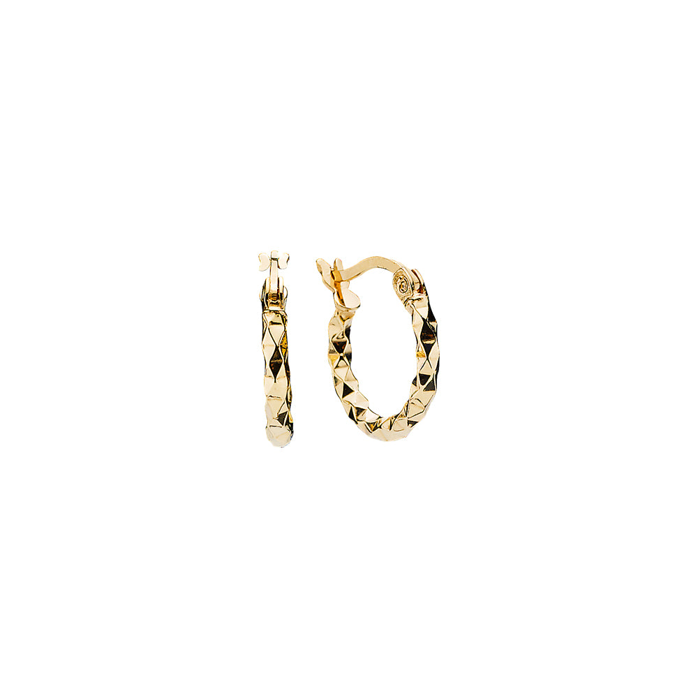 Køb Lund of Copenhagen - Forg. sølvcreol - diamantskåret - ø14mm - Modelnr.: 909221-F hos Guldsmed Smeds