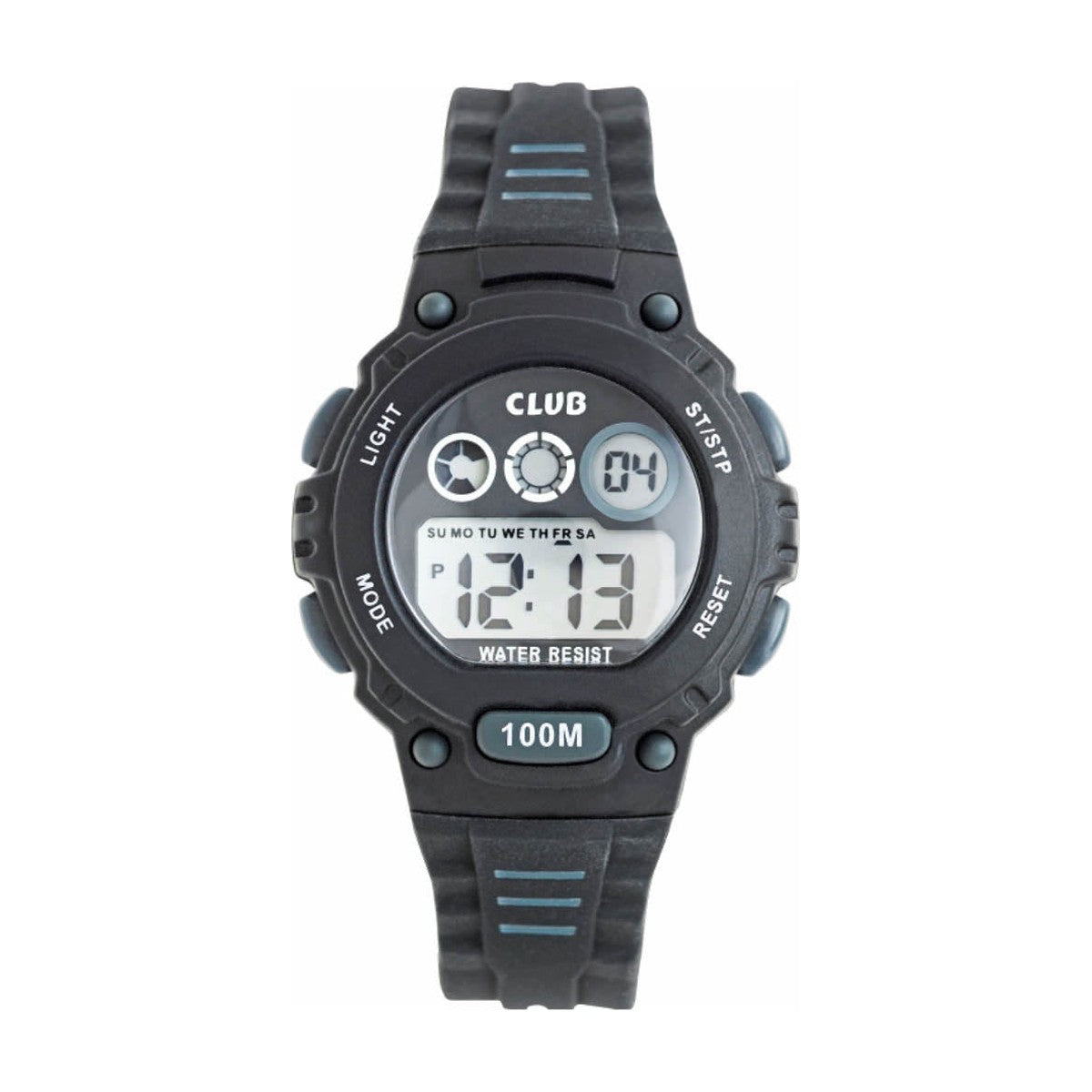 Køb CLUB - DRENGE UR - DIGITAL - MED SORT REM - Model: A47112SS5E hos Guldsmed Smeds