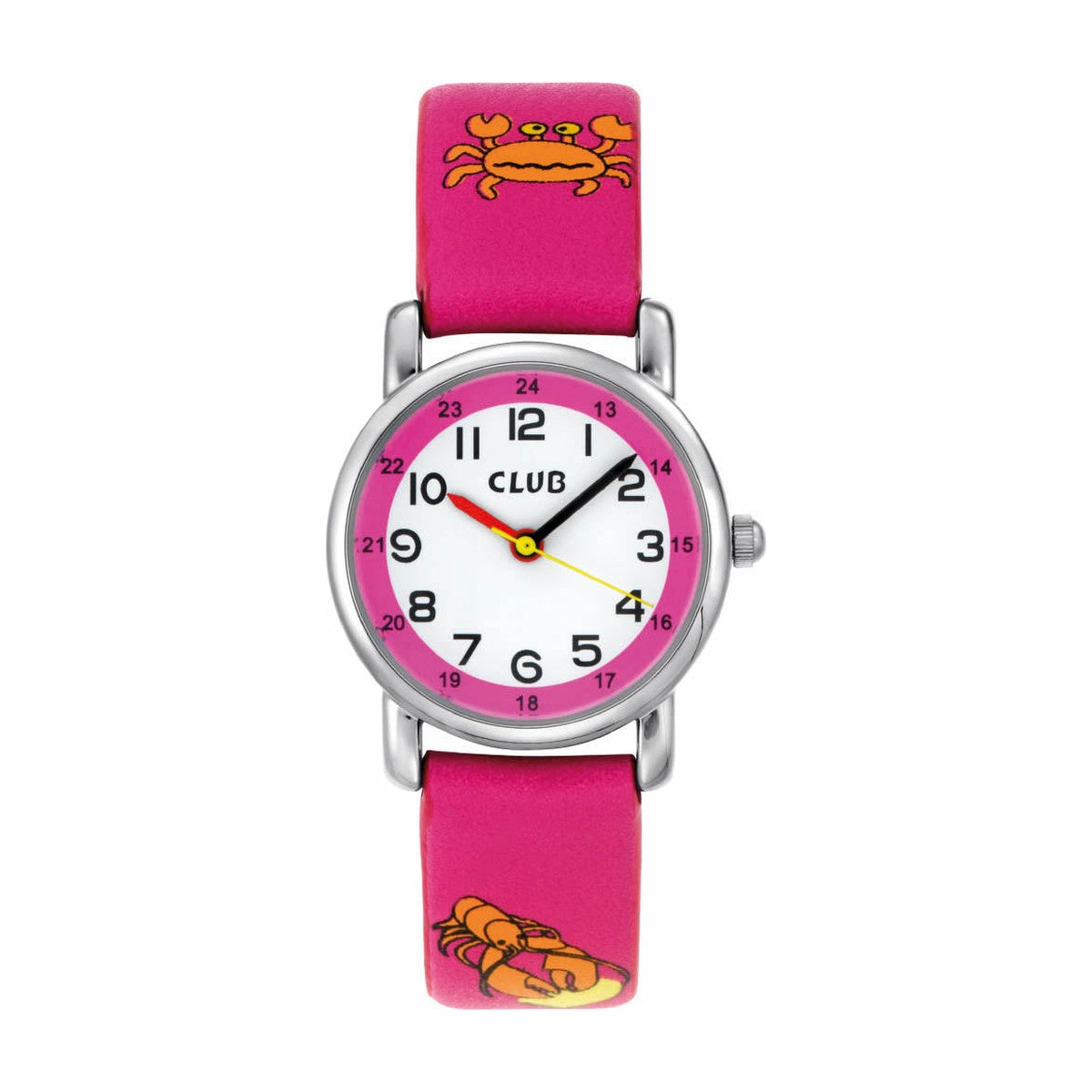 Køb CLUB - PIGE UR - CROM M PINK REM KRABBE - Model: A56543-3S0A hos Guldsmed Smeds