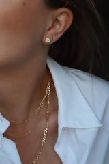 Jeberg Jewellery - Forgyldt - Mini Moon Ørestikker - Model: 50805
