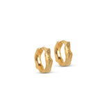 Enamel - Forgyldt sølv Everly hoops 15 mm - Model: E292GM