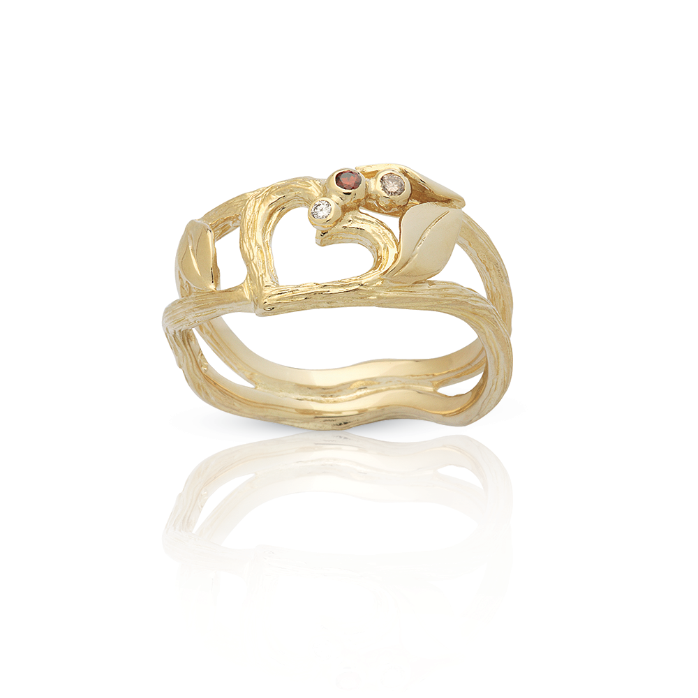 Køb Nuran - 14kt. Guldring med diamant 0,04ct w/vs - Model: L1758 004 hos Guldsmed Smeds