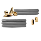 Køb Christina Jewelry & Watches - Watch cord set, grå lædersæt til ur, 16mm eller 18mm - Modelnr.: 604-GR hos Guldsmed Smeds