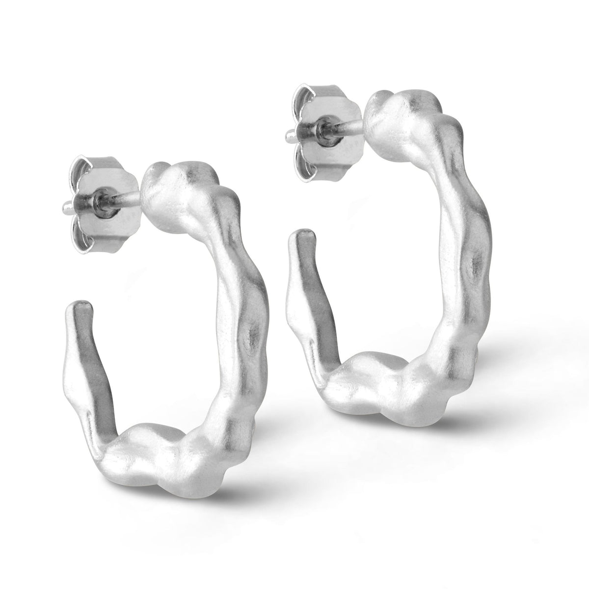 Køb Enamel - Sølv Leone chunky hoops 19 mm - Model: E180S hos Guldsmed Smeds