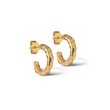 Enamel - Forgyldte Hali Hoops 15,5 mm - Model: E221G