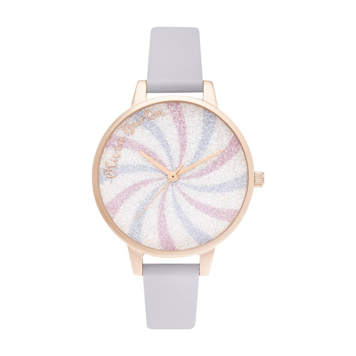 Køb OLIVIA BURTON - Candy-Shop-Glitter-Lolly-Demi-Violet-Rose-Gold - MODEL: OB16CD03 hos Guldsmed Smeds