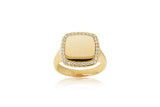 Køb SIF JACOBS - FOLLINA QUADRATO RING - MODEL: SJ-R11584-CZ-YG hos Guldsmed Smeds