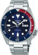 Seiko ur med blå og rød urskive