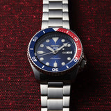 Seiko - 5 sport automatik herreur, stål med lænke, blå skive, 100m - Model: SRPD53K1