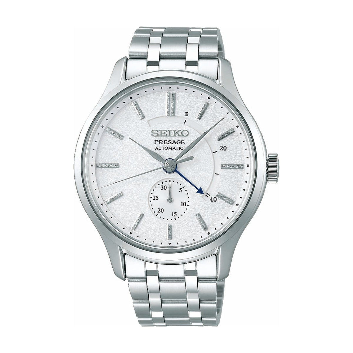 Køb Seiko - Presage automatik herreur, stål med lænke, WR - Model: SSA395J1 hos Guldsmed Smeds
