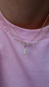 Jeberg Jewellery - Forgyldt Snake halskæde - Model: 40700