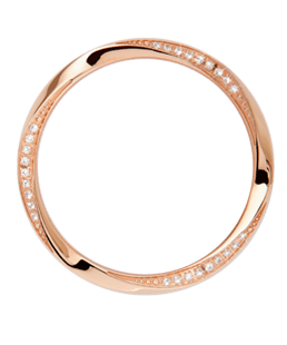 Køb Christina Jewelry & Watches - Top ring Wave, rose, 15 sapphires - Modelnr: TCR32-WAVE-15W hos Guldsmed Smeds