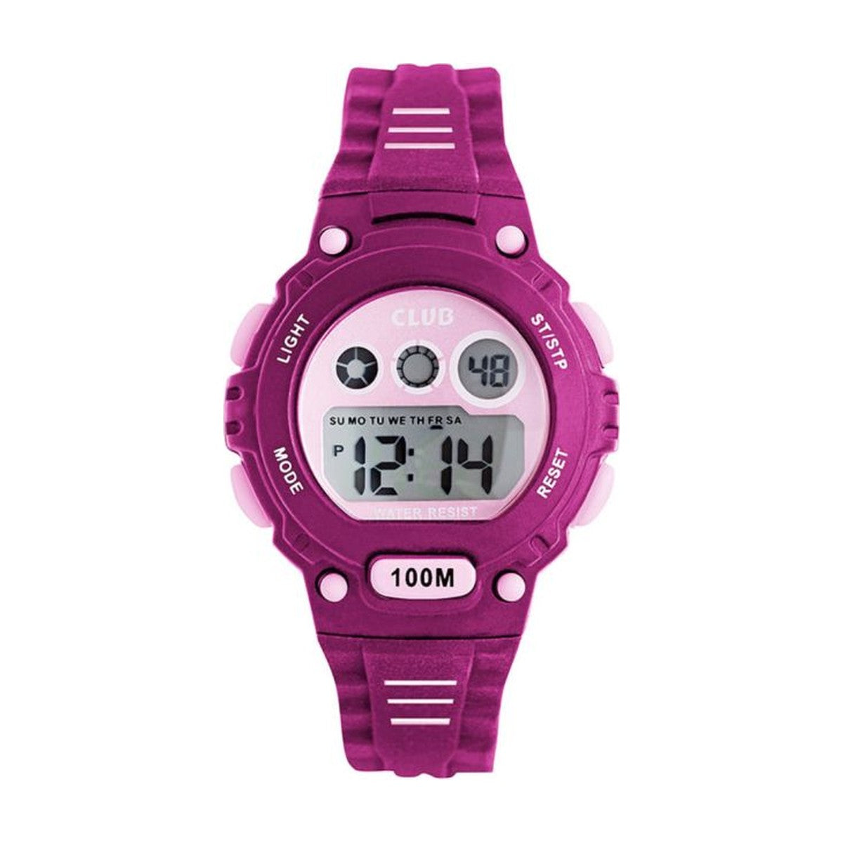 CLUB - Pigeur, digital med lilla gummirem - Model: A47112PU10E