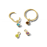 Spirit Icons - Vedhæng til hoops - 14 kt. guld med blå topas - Model: 64096