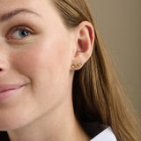 Pernille Corydon - Triple Circle - Ørestikker, forgyldt sølv - Model: E-238-GP