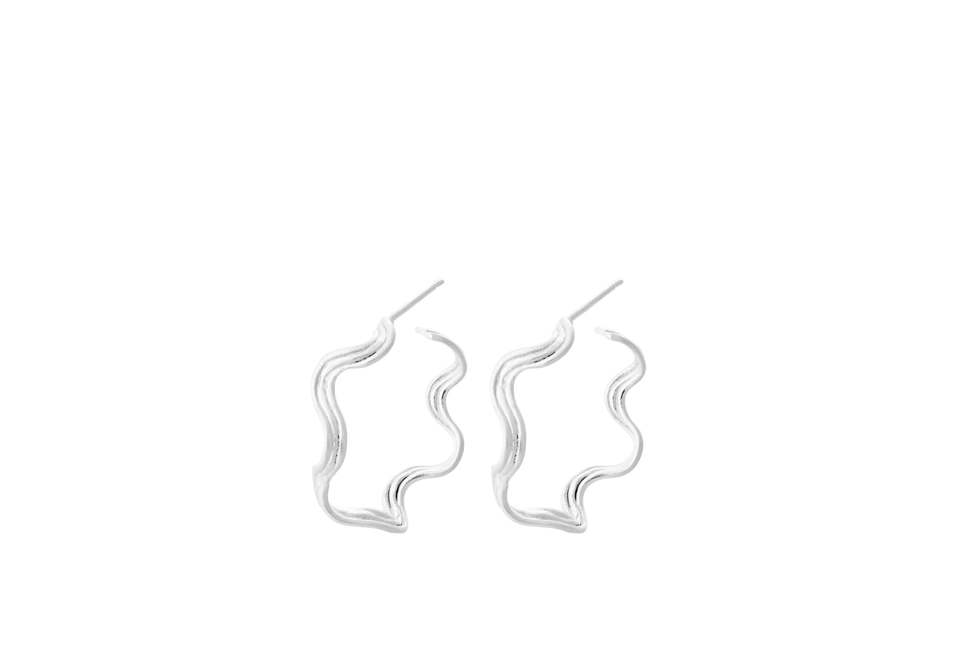 Pernille Corydon Øreringe - Orbit Hoops Ørering 50mm Sølv