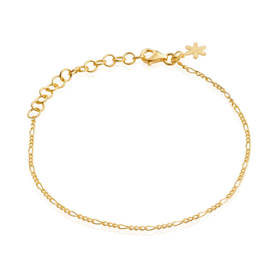 Køb Susanne Friis Bjørner - Armbånd sølv forgyldt figaro 16-20 cm - Modelnr.: SFB-1837-2-20 hos Guldsmed Smeds