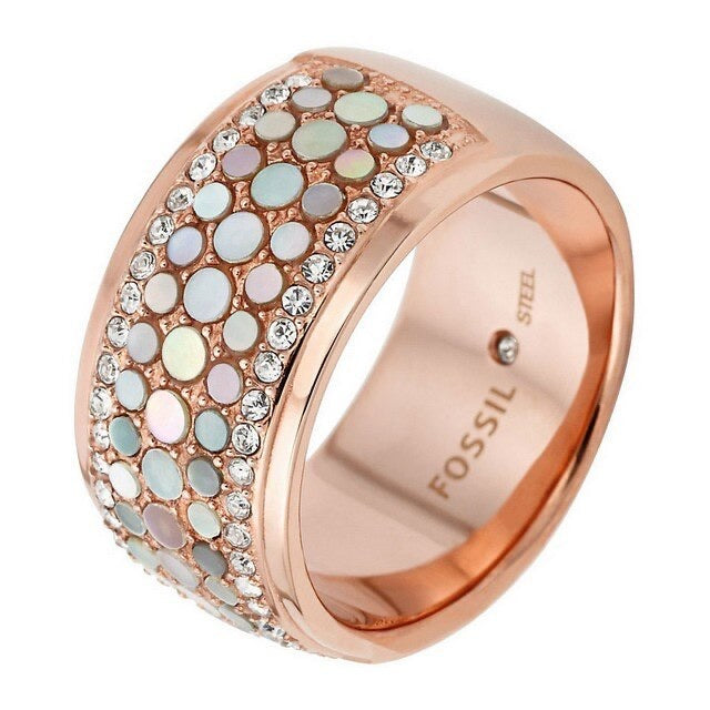 Køb Fossil - ROSA FORGYLDT RING - Modelnr.: JF01742791505 hos Guldsmed Smeds
