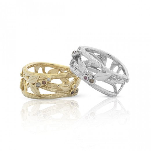 Køb Nuran - 14kt. hjertering m. 0,10ct w/vs brillanter - Model: L1756 012 hos Guldsmed Smeds