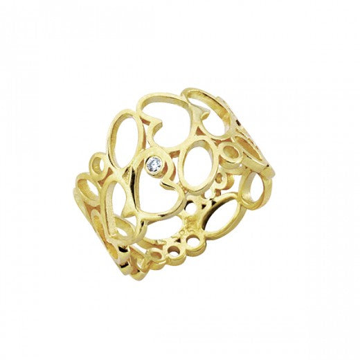 Køb Nuran - 14 kt. Brillantring - Hjerte 0,02CT W/VS - Model: R2943 002 RG hos Guldsmed Smeds