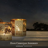 Nordahl Andersen - 2 stk. lysestage - Ole Lukøje - forgyldt - model 980-6247