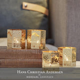 Nordahl Andersen - 2 stk. lysestage - Ole Lukøje - forgyldt - model 980-6247